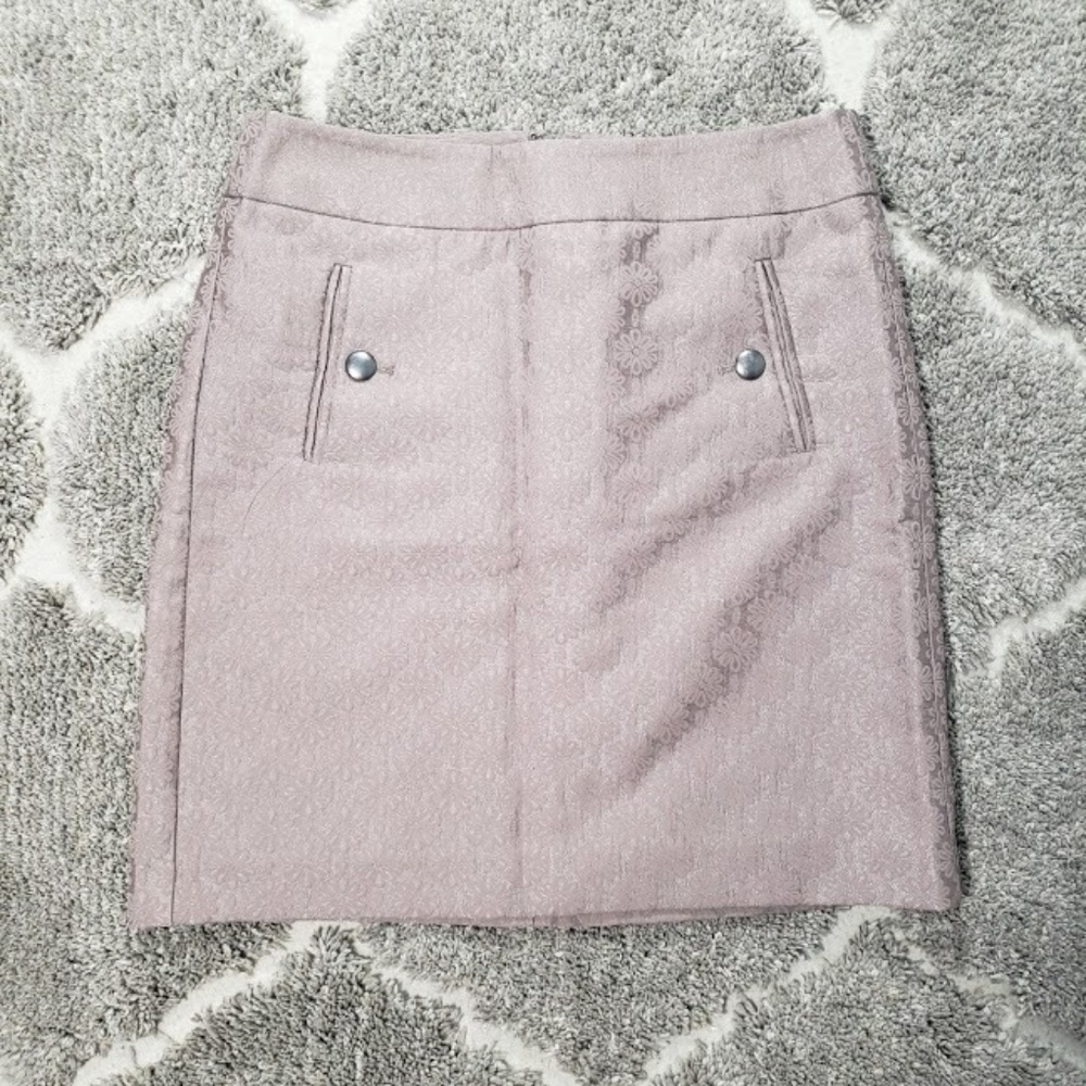 Ann Taylor Loft Tan A-Line Skirt Petite